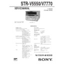 Sony STR-V5550, STR-V7770 Service Manual