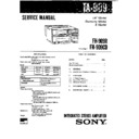 Sony TA-909 Service Manual