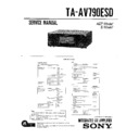 Sony TA-AV790ESD Service Manual