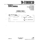 Sony TA-E1000ESD (serv.man4) Service Manual