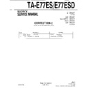 ta-e77es, ta-e77esd service manual