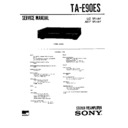 Sony TA-E90ES Service Manual