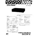 Sony TA-F101R Service Manual