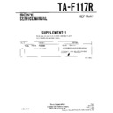 Sony TA-F117R (serv.man2) Service Manual