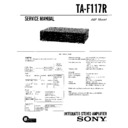 Sony TA-F117R Service Manual
