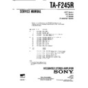 Sony TA-F245R Service Manual