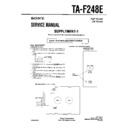 Sony TA-F248E (serv.man2) Service Manual