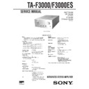 Sony TA-F3000, TA-F3000ES Service Manual