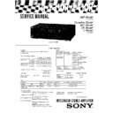 Sony TA-F310R, TA-F410R Service Manual
