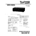 Sony TA-F335R Service Manual