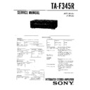 Sony TA-F345R Service Manual