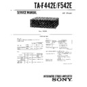 Sony TA-F442E, TA-F542E Service Manual