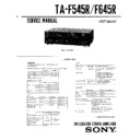 Sony TA-F545R, TA-F645R Service Manual