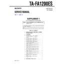 Sony TA-FA1200ES (serv.man2) Service Manual