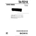 Sony TA-FE210 Service Manual