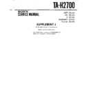 ta-h2700 service manual