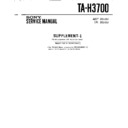 Sony TA-H3700 Service Manual