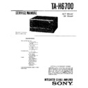 Sony TA-H6700 Service Manual