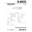Sony TA-MR2ES Service Manual