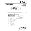 ta-n721 service manual
