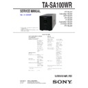 ta-sa100wr service manual