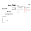 Sony TA-SA200WR (serv.man3) Service Manual