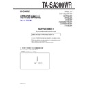 Sony TA-SA300WR (serv.man2) Service Manual