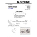 Sony TA-SB500WR (serv.man2) Service Manual