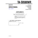 Sony TA-SB500WR (serv.man3) Service Manual