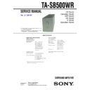ta-sb500wr service manual