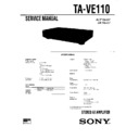 Sony TA-VE110 Service Manual