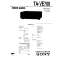 Sony TA-VE700 Service Manual