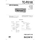 Sony TC-PX100 Service Manual