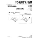 Sony TC-R707, TC-R707M Service Manual