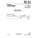 Sony TC-S1 Service Manual