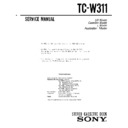 tc-w311 service manual