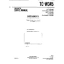 Sony TC-W345 (serv.man2) Service Manual