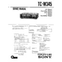 Sony TC-W345 Service Manual