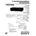 Sony TC-WA7ESA, TC-WE505, TC-WE605S, TC-WE705S, TC-WR550Z Service Manual