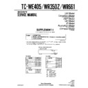 tc-we405, tc-wr350z, tc-wr661 service manual