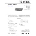 Sony TC-WE435 (serv.man2) Service Manual