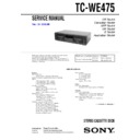 Sony TC-WE475 Service Manual