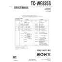 Sony TC-WE835S Service Manual