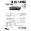 Sony TC-WR521, TC-WR590 Service Manual