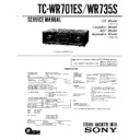 Sony TC-WR701ES, TC-WR735S Service Manual