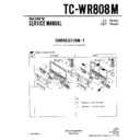 Sony TC-WR808M Service Manual