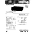 Sony TC-WR820 Service Manual