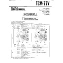 Sony TCM-77V Service Manual