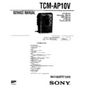 Sony TCM-AP10V Service Manual