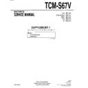Sony TCM-S67V (serv.man3) Service Manual